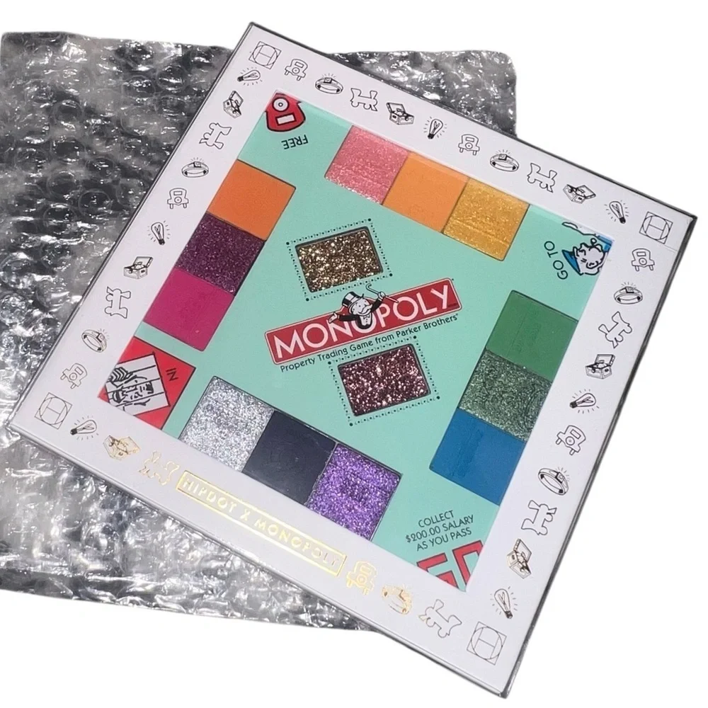 NWT Hipdot x Monopoly Money Moves Eyeshadow Palette Vibrant Limited Edition